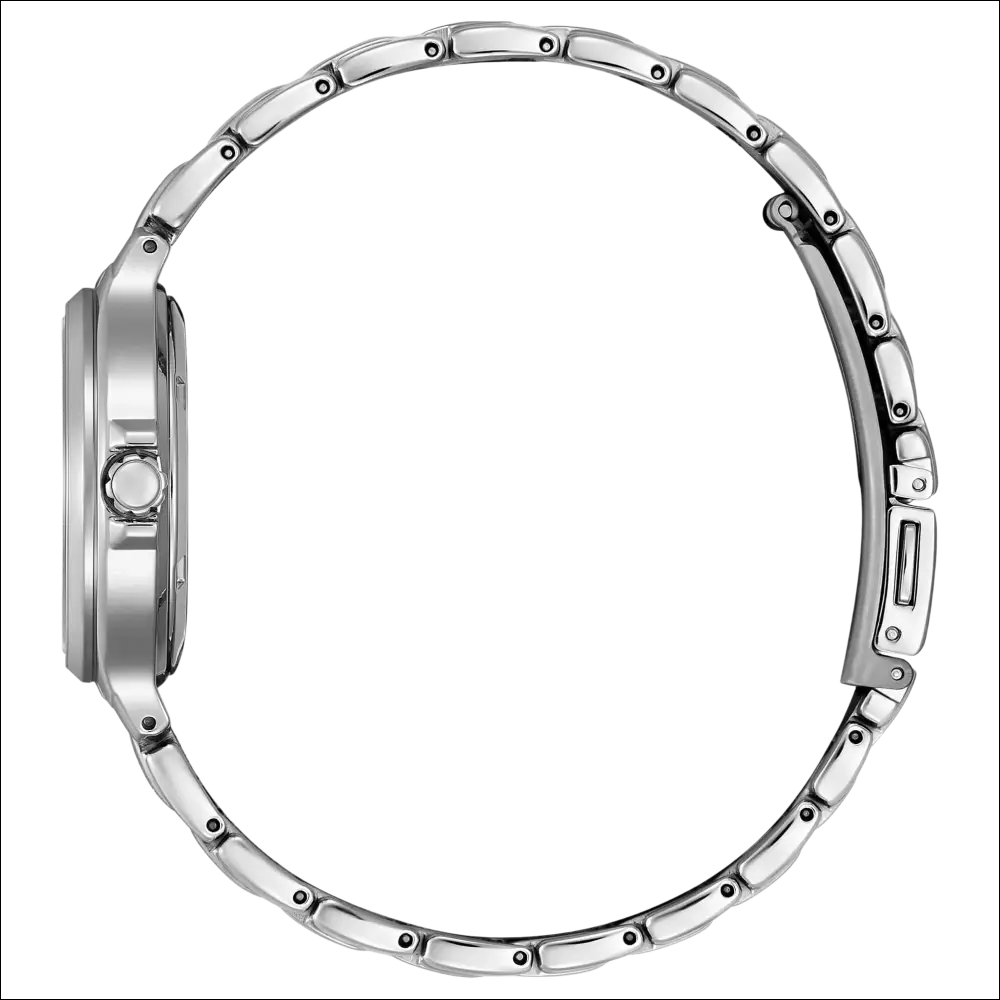 Bracciale orologio CITIZEN donna SuperTitanio EW2680-84Y in acciaio silver lucido a maglie intrecciate