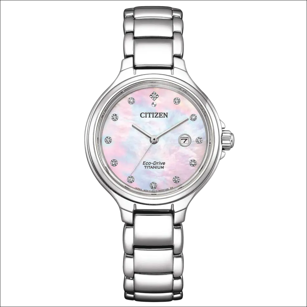 Orologio Citizen Donna SuperTitanio EW2680-84Y con quadrante rosa madreperla e diamanti