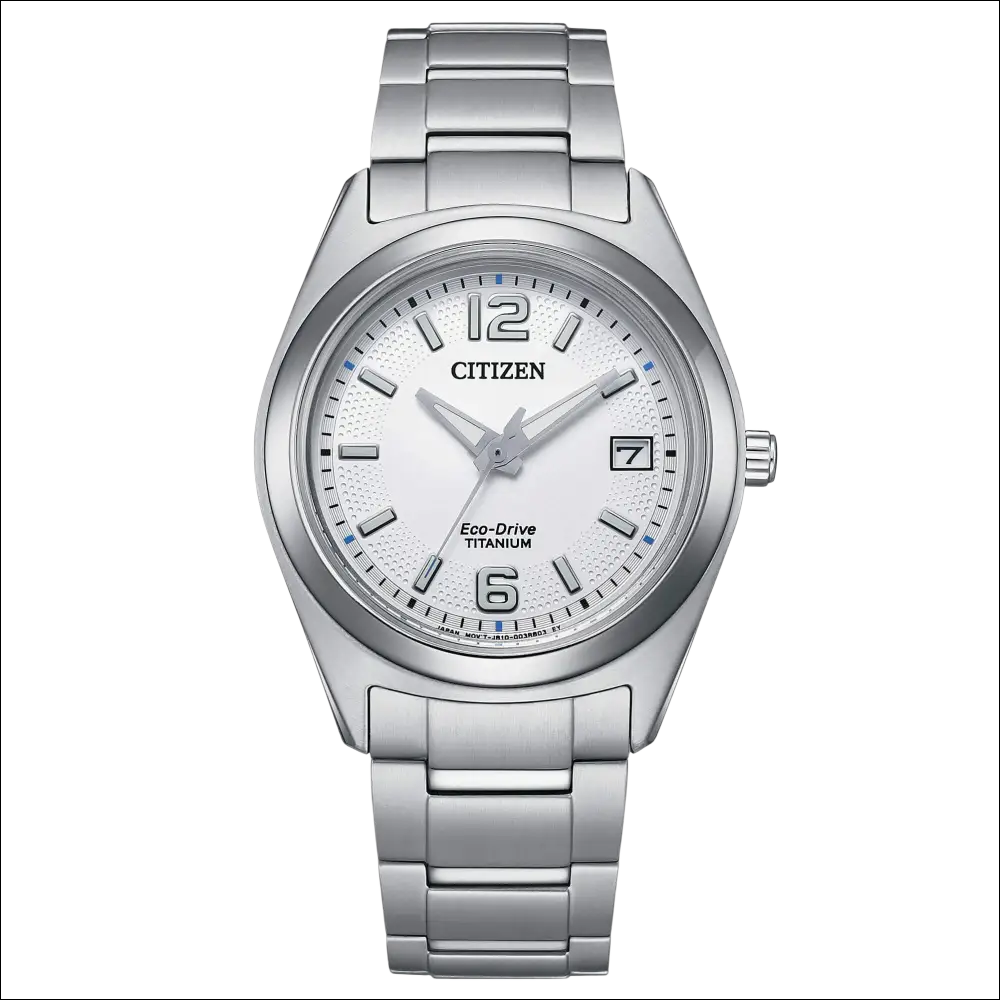Orologio Citizen Donna SuperTitanio Eco-Drive silver argento quadrante bianco