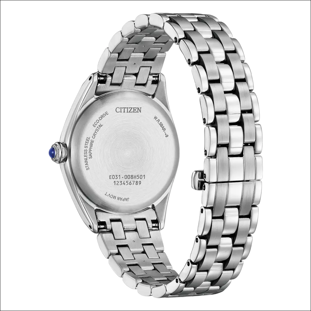Citizen Eco Drive Donna Offerta Speciale: orologio bracciale acciaio silver con zaffiro blu