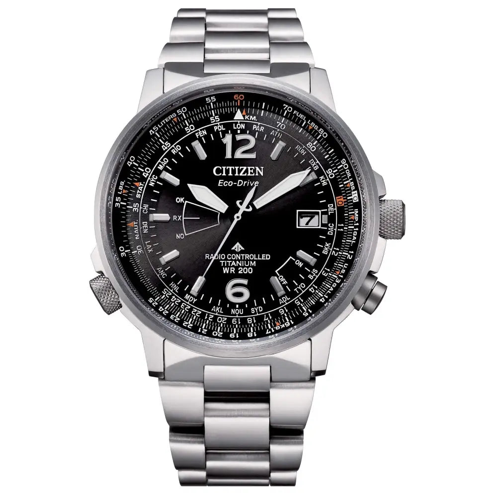 CITIZEN Pilot Radiocontrollato SuperTitanio CB0230-81E|bonini-gioielli