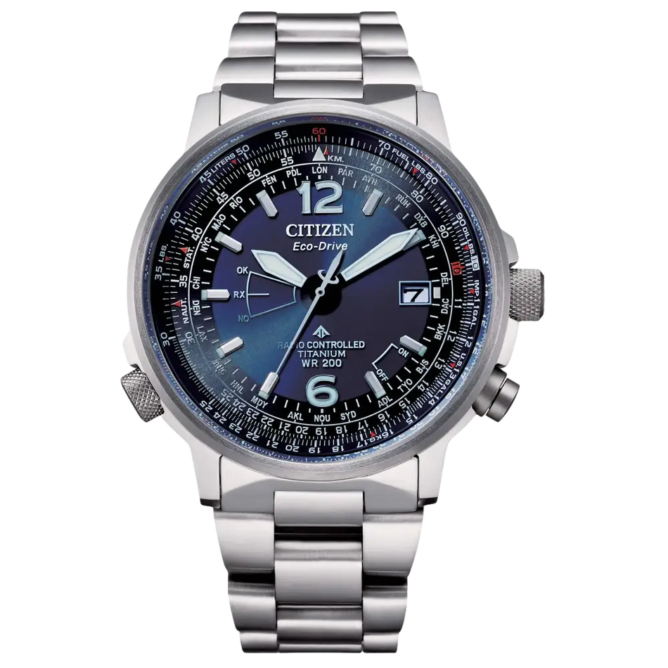 Citizen Radiocontrollato Pilot SuperTitanio CB0230-81L|bonini-gioielli