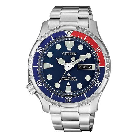 Orologio da immersione Citizen Promaster Automatic Divers 200m con quadrante blu e bezel rotante