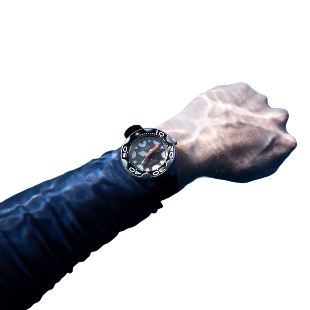 Citizen Promaster Diver 200m orologio subacqueo nero con lancette arancioni sottacqua