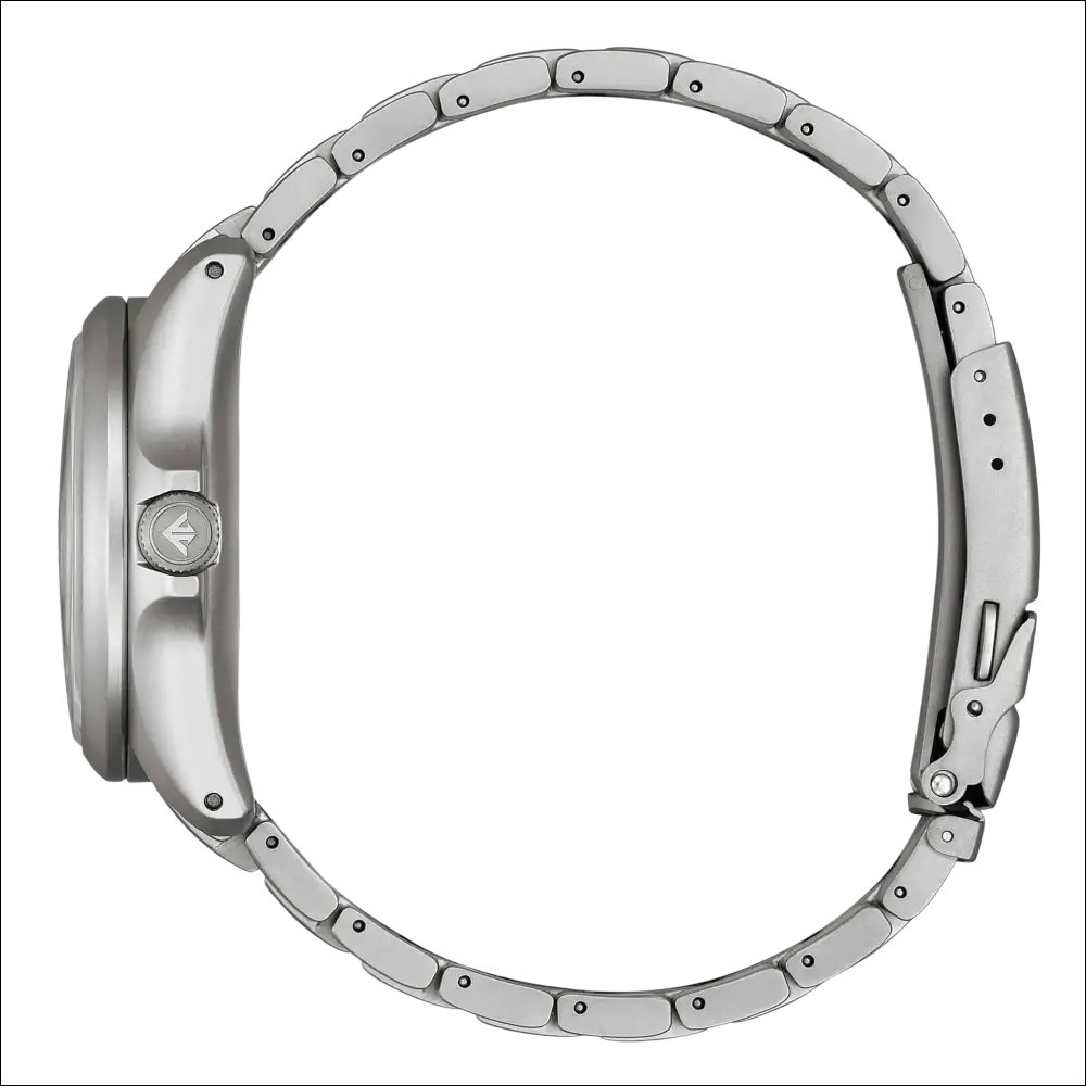 Retro del bracciale CITIZEN Promaster Super Titanio BN0241-59H in acciaio inossidabile silver-toned con chiusura sicura