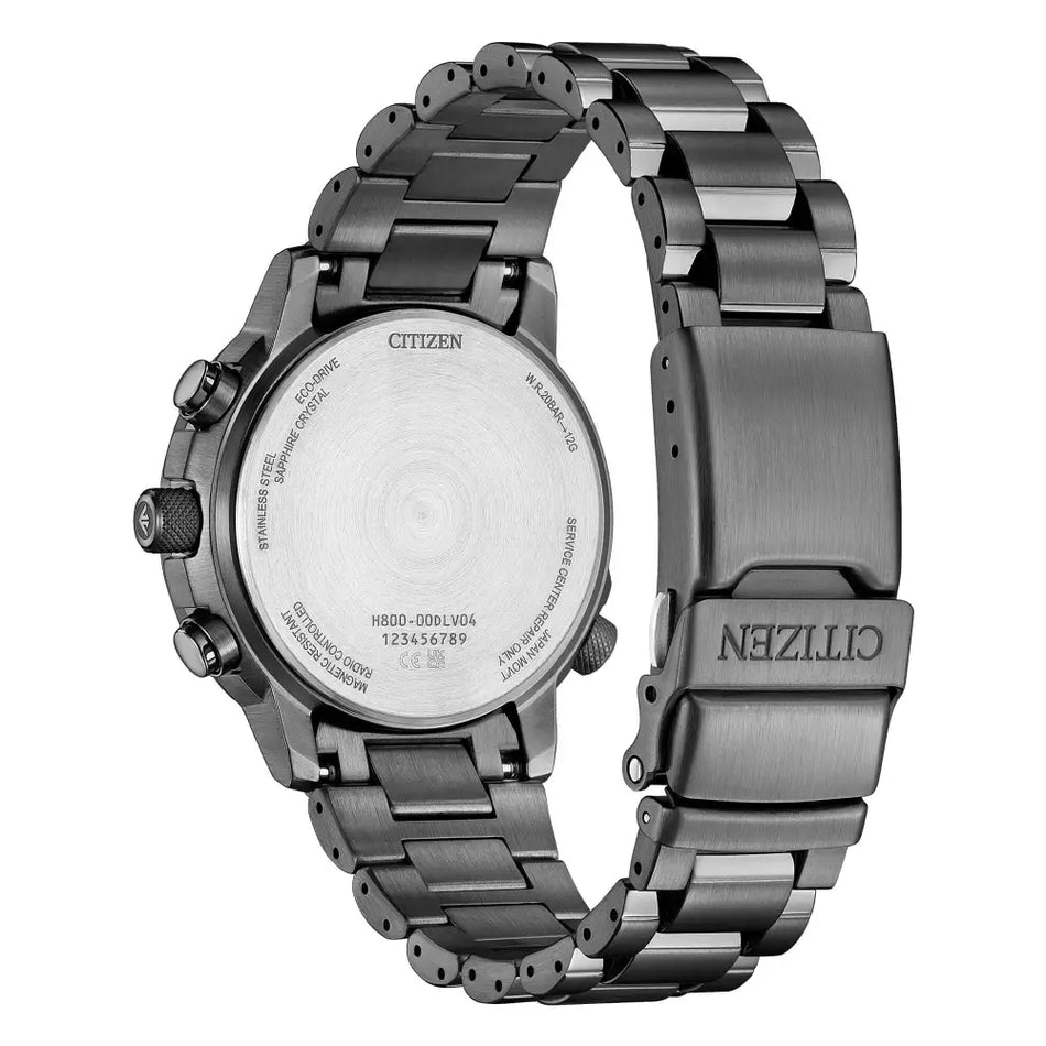 CITIZEN Radiocontrollato Crono Pilot Acciaio finitura grey AT830-57A - orologio