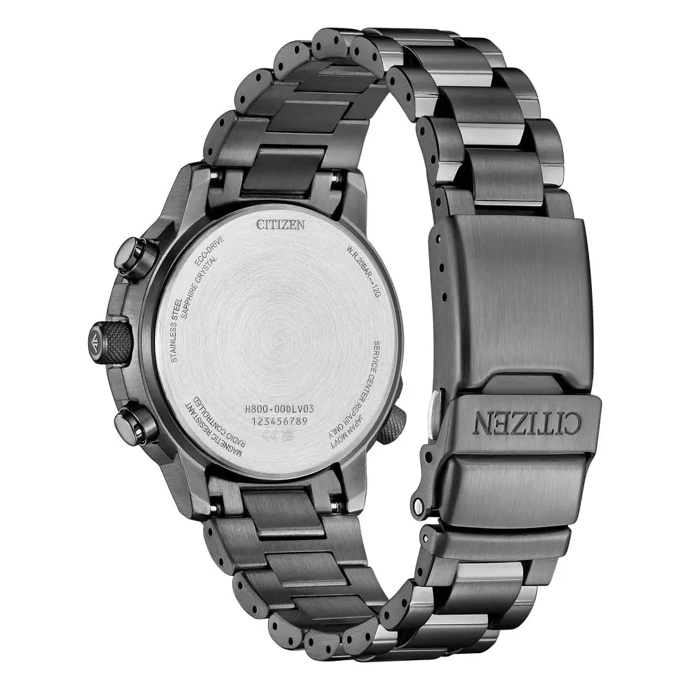 CITIZEN Radiocontrollato Crono Pilot Acciaio grey AT8304-57W|bonini-gioielli