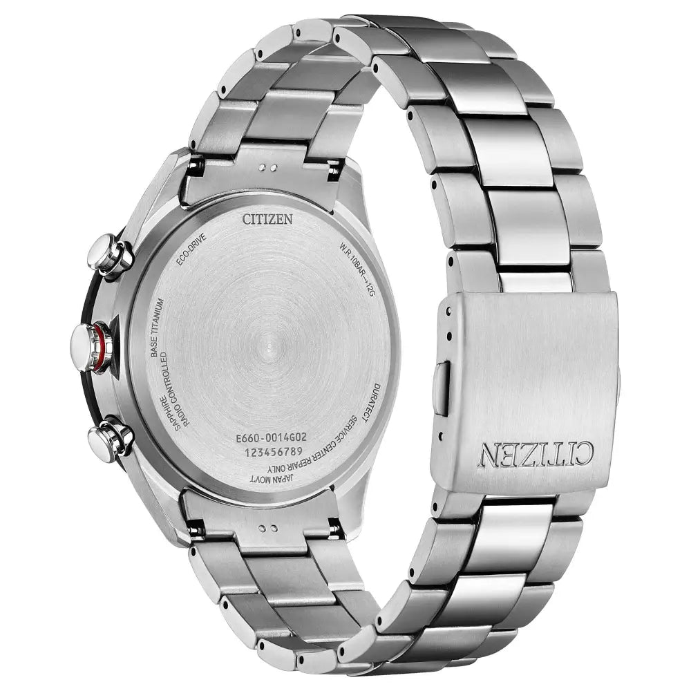 CITIZEN Radiocontrollato Crono Pilot Supertitanio CB5945-85L|bonini-gioielli