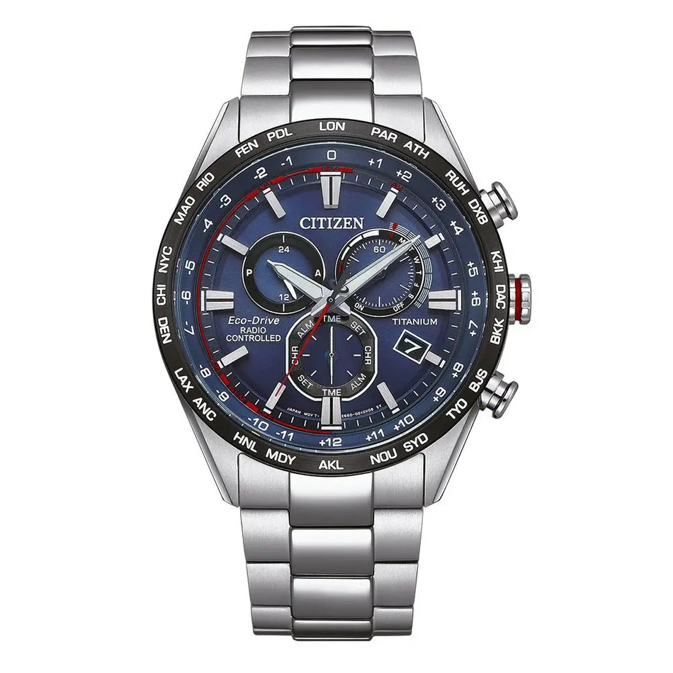 citizen radiocontrollato Crono SuperTitanio CB5945-85L|bonini-gioielli