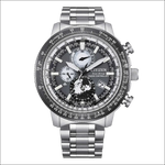 Orologio Citizen Radiocontrollato Geo Trekker BY3006-53H argento con mappa mondiale