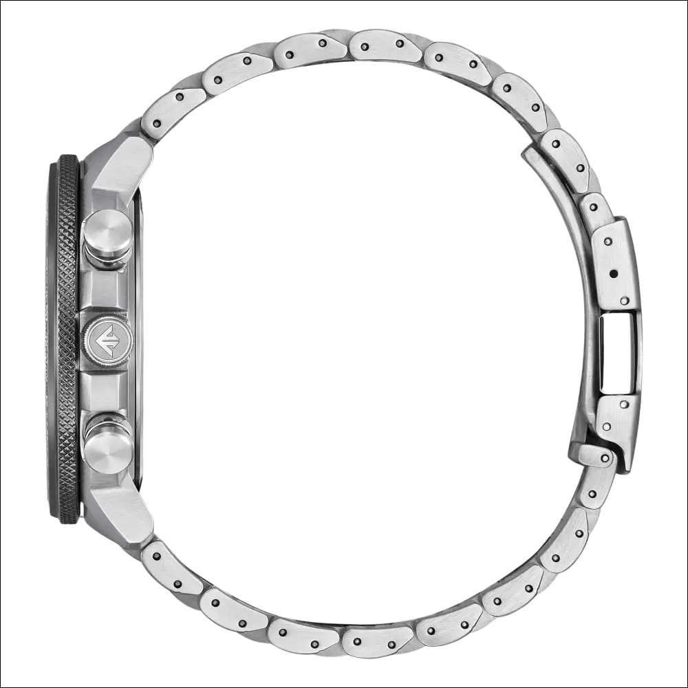 Orologio CITIZEN Radiocontrollato Geo Trekker BY3006-53H in acciaio silver con cronografo