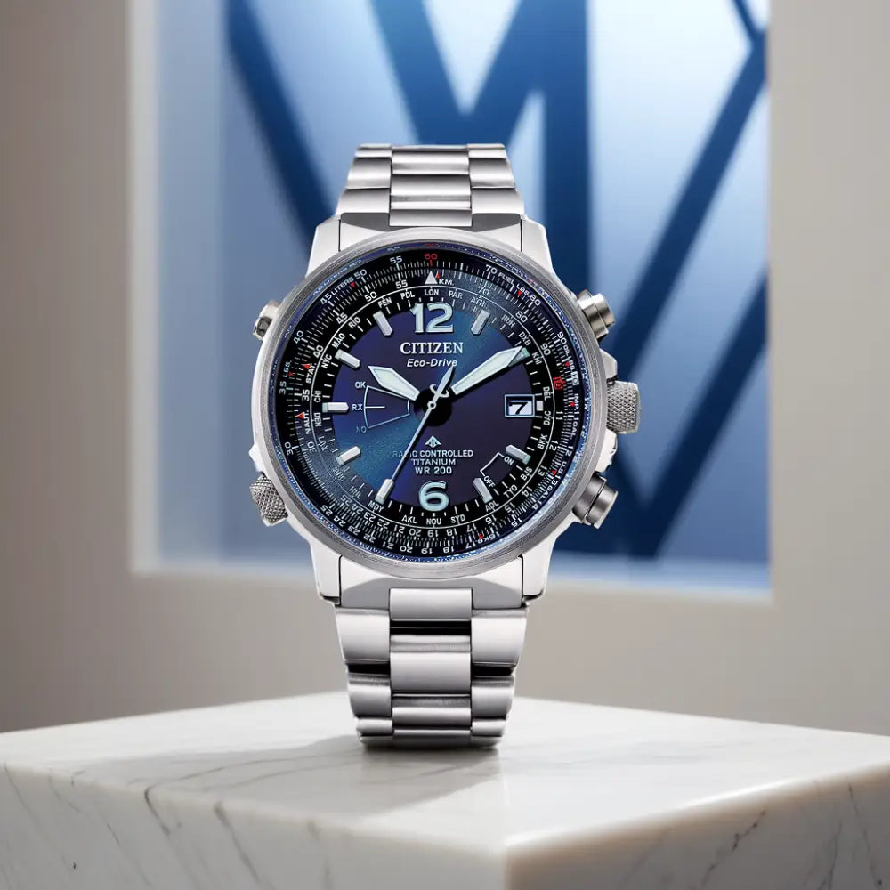 Citizen Radiocontrollato Pilot SuperTitanio CB0230-81L|bonini-gioielli
