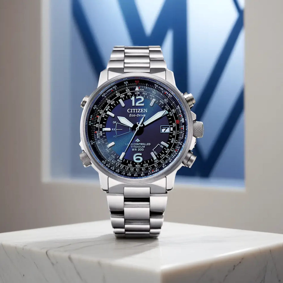 Citizen Radiocontrollato Pilot SuperTitanio CB0230-81L|bonini-gioielli