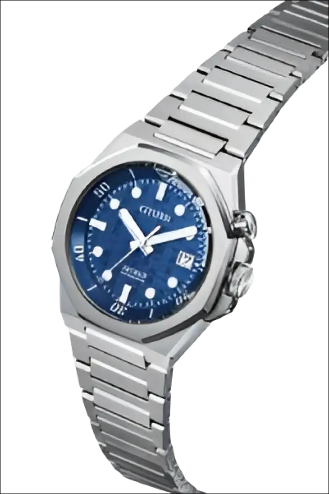 Orologio Citizen Serie 8 NB6060-58L in acciaio silver con quadrante blu