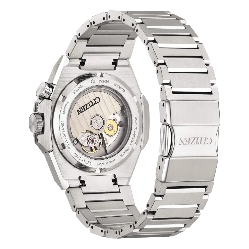 Orologio Citizen Serie 8 NB6060-58L silver con movimento visibile e bracciale acciaio