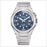 Orologio Citizen Serie 8 NB6060-58L silver con quadrante blu testurizzato