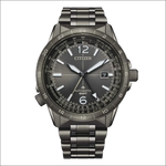 Citizen Sky GMT Promaster Offerta Speciale orologio grigio scuro metallico automatico GMT con bracciale acciaio