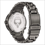 Retro di Citizen Sky GMT Promaster Offerta Speciale: cassa grigio scuro metallica con elmo astronauta scheletrizzato