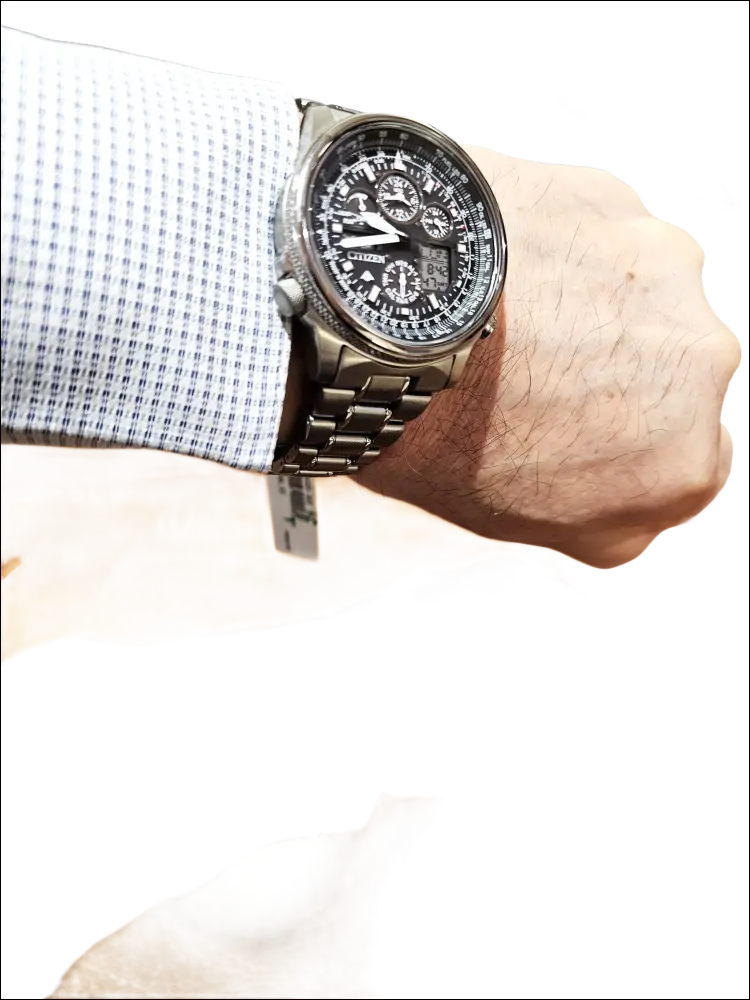 Orologio Citizen Eco-Drive SuperPilot Titanio Radiocontrollato con cassa in titanio e quadrante nero