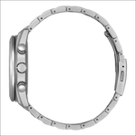 Bracciale orologio CITIZEN Tsuki-Yomi BY1010-81L in acciaio silver lucido a maglie intrecciate