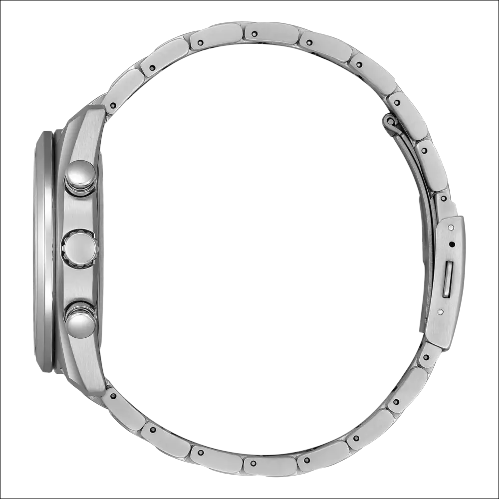 Bracciale orologio CITIZEN Tsuki-Yomi BY1010-81L in acciaio silver lucido a maglie intrecciate