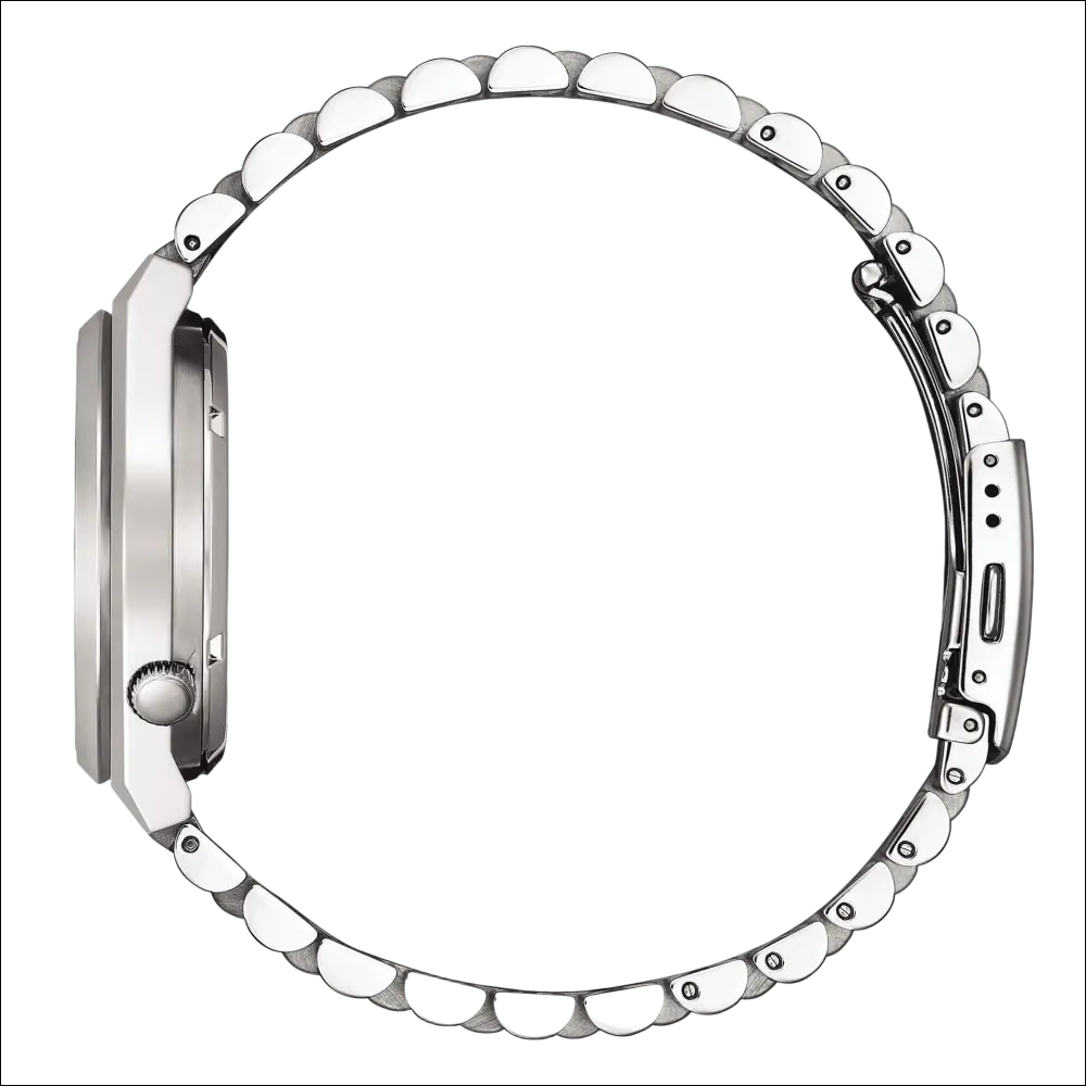 Bracciale orologio Citizen Tsuyosa NJ0159-86Z acciaio silver satinato a maglie scalloped