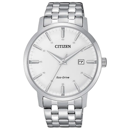 Orologio CITIZEN Uomo Classico Eco-Drive BM7460-88H in acciaio inox con quadrante bianco