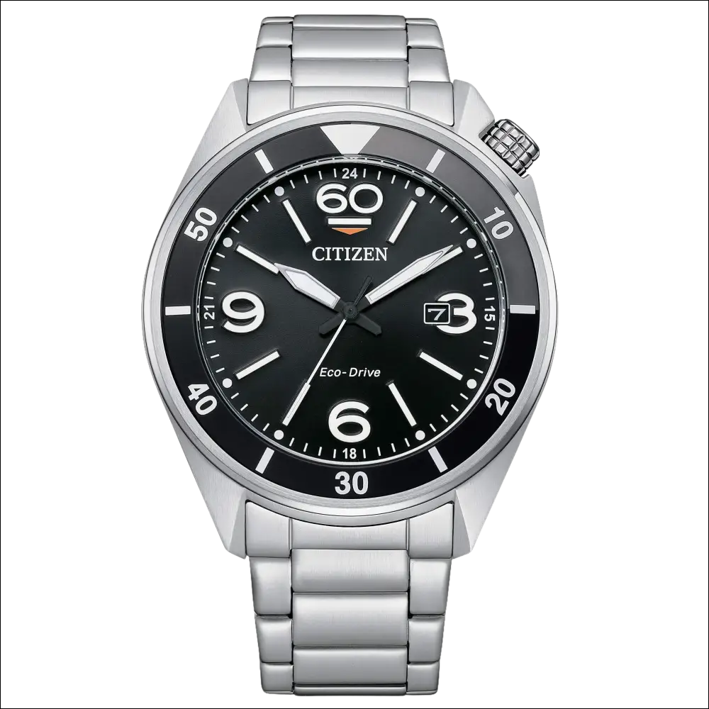 Orologio CITIZEN Uomo OF Collection Seaplane AW1710-80E con Eco-Drive argento