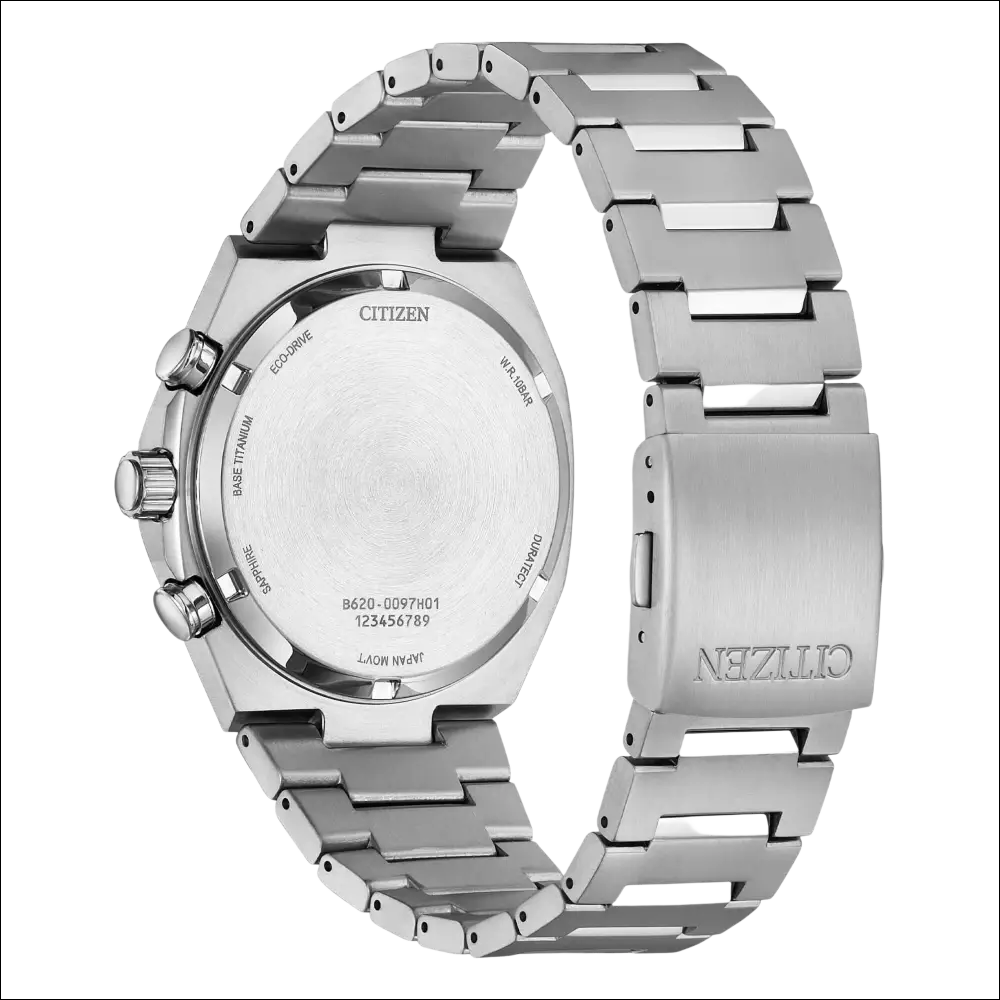 Orologio Citizen Zenshin Crono Super Titanio argento con bracciale titanio spazzolato