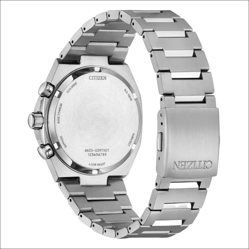 Citizen Zenshin Crono SuperTitanio: orologio cronografo in titanio spazzolato