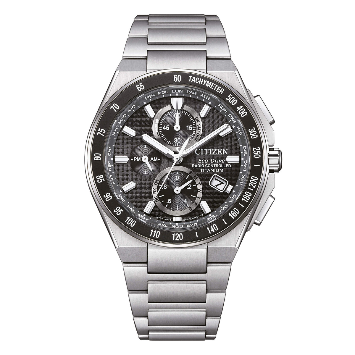 Orologio CITIZEN Radiocontrollato Crono SuperTitanio AT8390-55E|bonini-gioielli