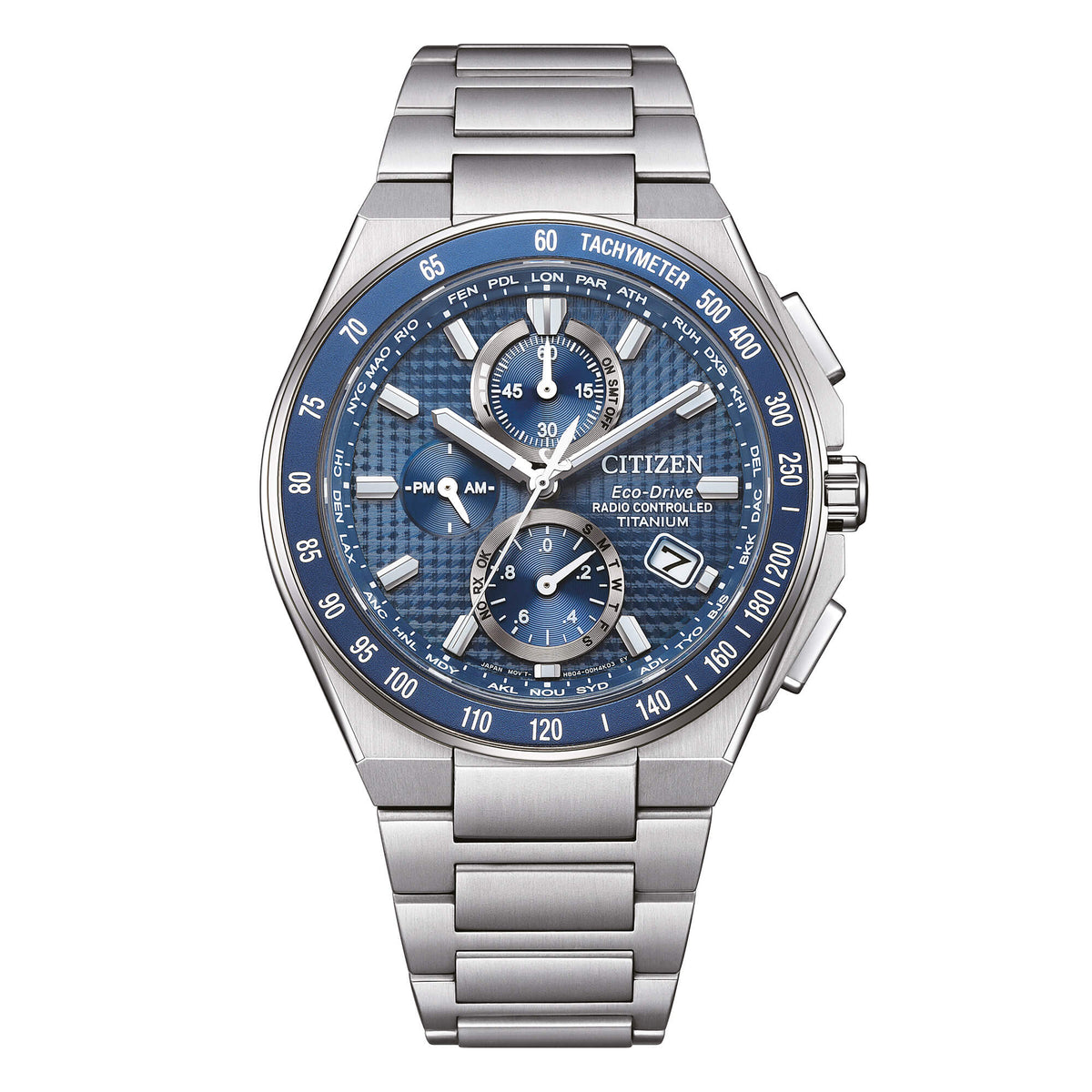 Orologio CITIZEN Radiocontrollato SuperTitanio Crono AT8396-59L|bonini-gioielli