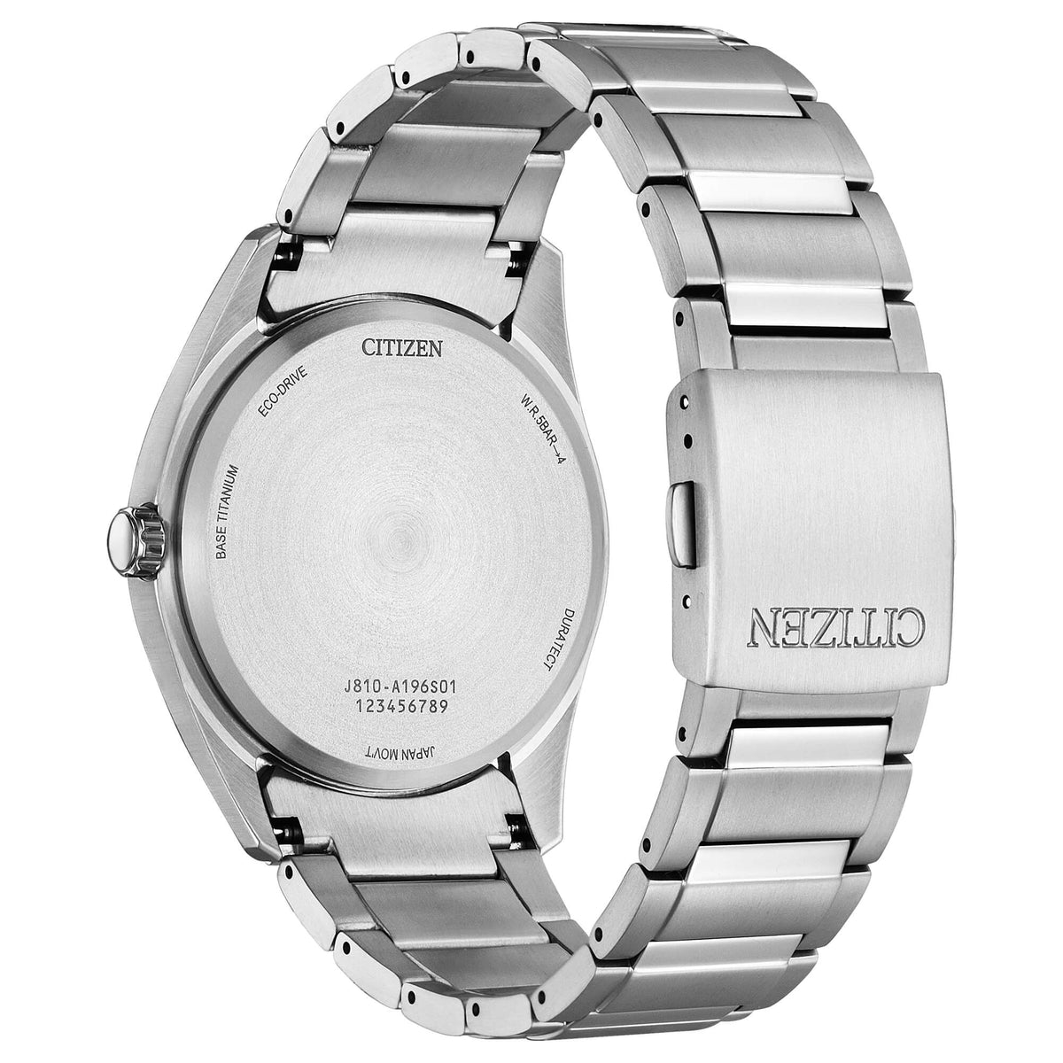 Orologio CITIZEN uomo SuperTitanio Eco-Drive solo tempo AW1641-81E|bonini-gioielli