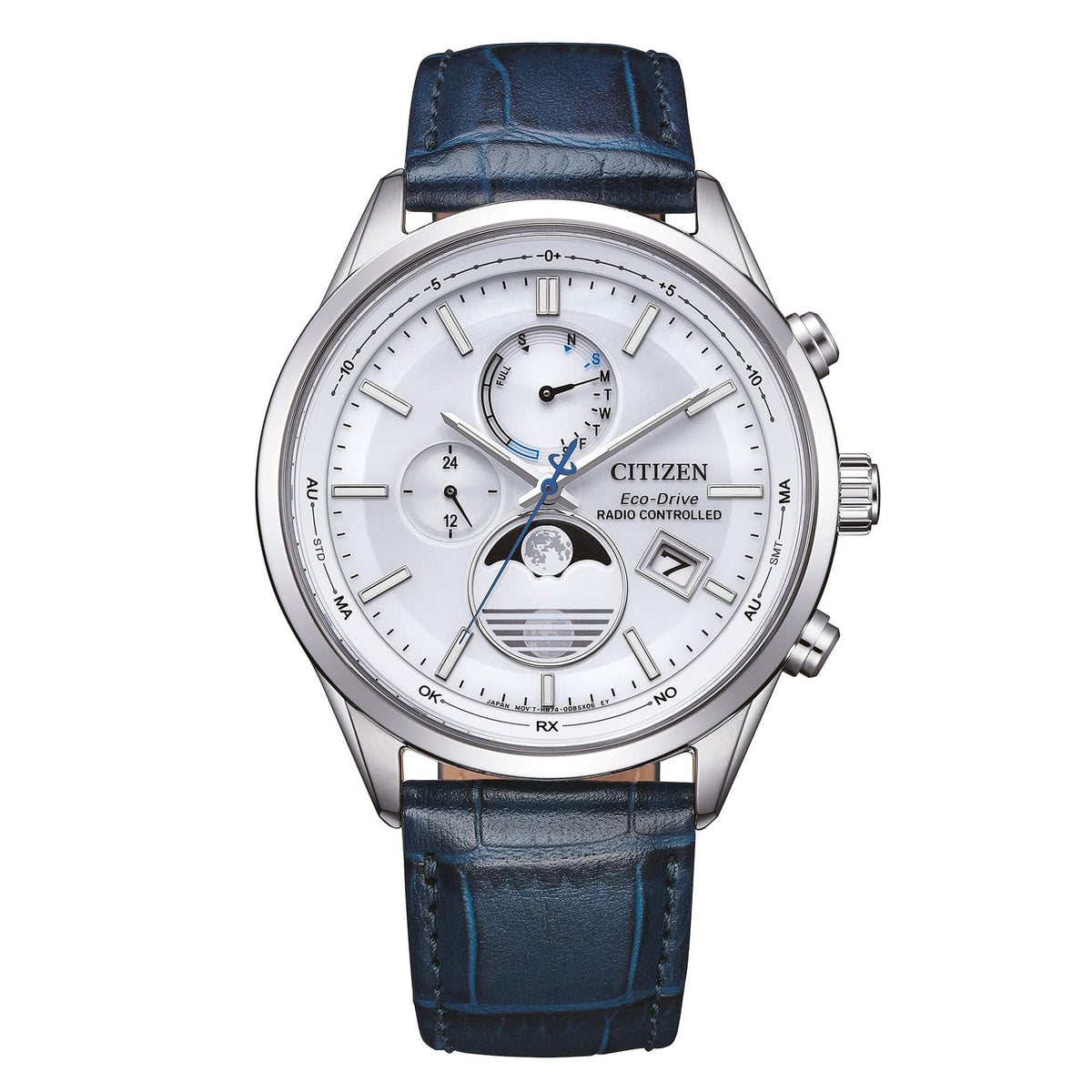CITIZEN RadioControllato Moonphase acciaio TSUKI-YOMI BY1030-09A|bonini-gioielli