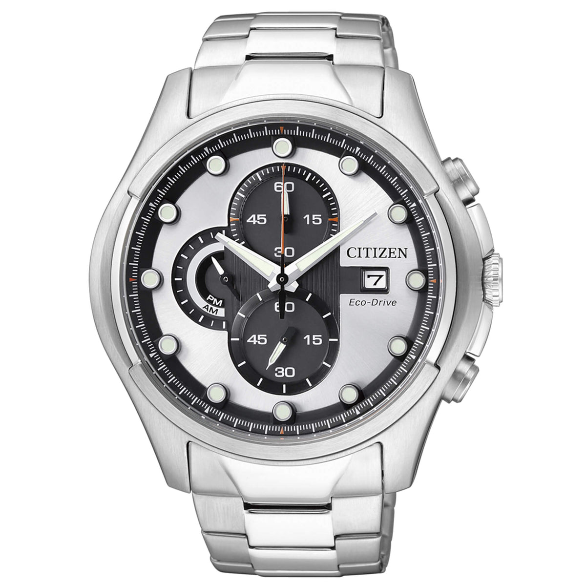 Orologio CITIZEN uomo Cronometro Eco-Drive acciaio CA0320-52A|bnini-gioielli