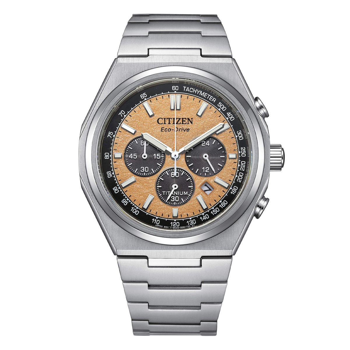 CITIZEN Zenshin Crono SuperTitanio quadrante salmone CA4610-85Z|bonini-gioielli