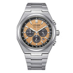 CITIZEN Zenshin Crono SuperTitanio quadrante salmone CA4610-85Z|bonini-gioielli