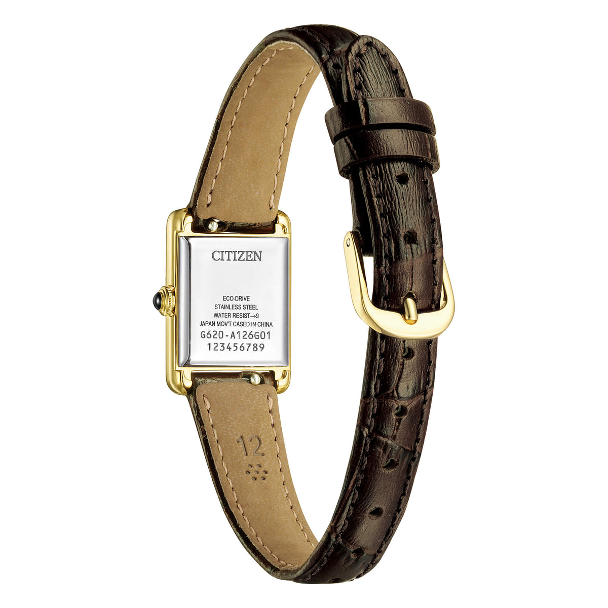 
Citizen Lady rettangolare placcato oro giallo Kii EG2797-13A|bonini-gioielli
