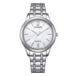 Orologio CITIZEN donna Elegant acciaio quadrante bianco EM0411-71A|bonini-gioielli