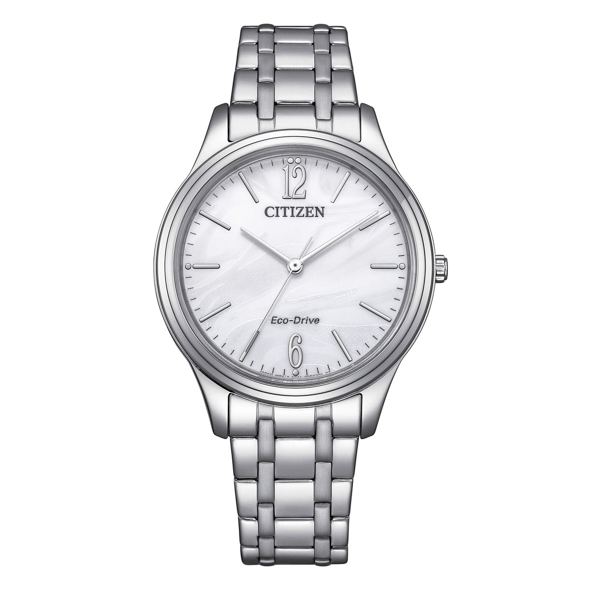 Orologio CITIZEN donna Elegant acciaio quadrante bianco EM0411-71A|bonini-gioielli
