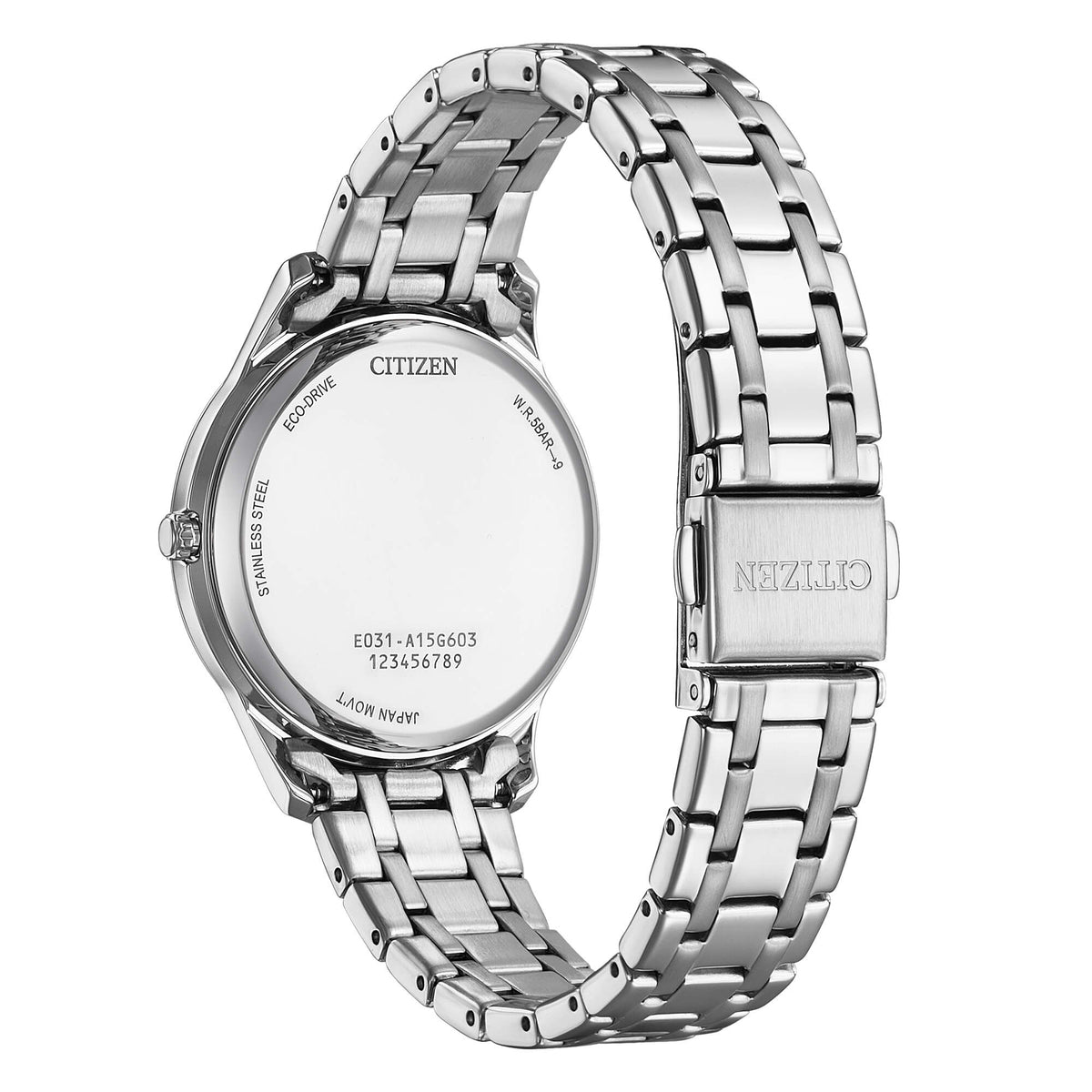 Orologio CITIZEN donna Elegant acciaio Eco-Drive EM0411-71X|bonini-gioielli