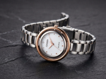 Orologio CITIZEN donna Eco-Drive solo tempo lunetta dorata EM0668-83A|bonini-gioielli