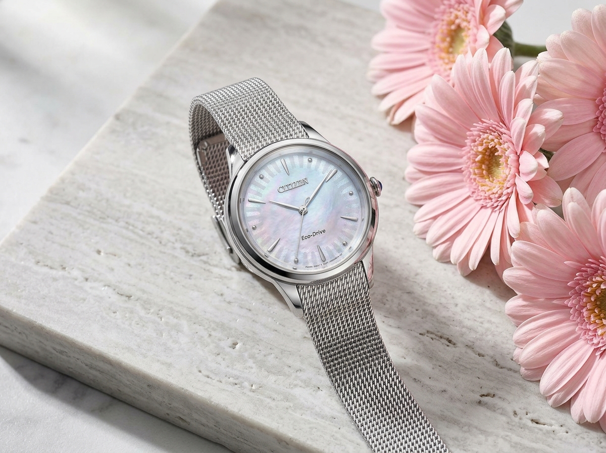 Orologio CITIZEN donna quadrante madreperla Eco-Drive EM1150-86D|bonini-gioielli