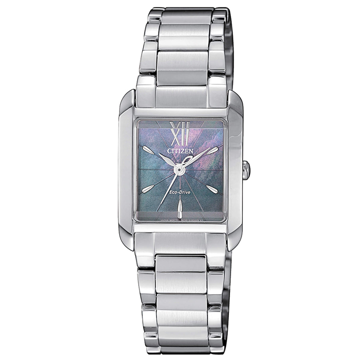 Orologio CITIZEN donna rettangolare Eco-Drive EW5551-81N|bonini-gioielli