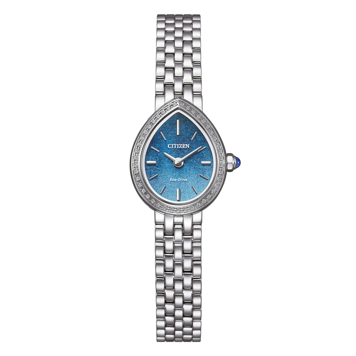 Orologio CITIZEN donna Eco-Drive acciaio  con diamanti EX1540-58L|bonini-gioielli