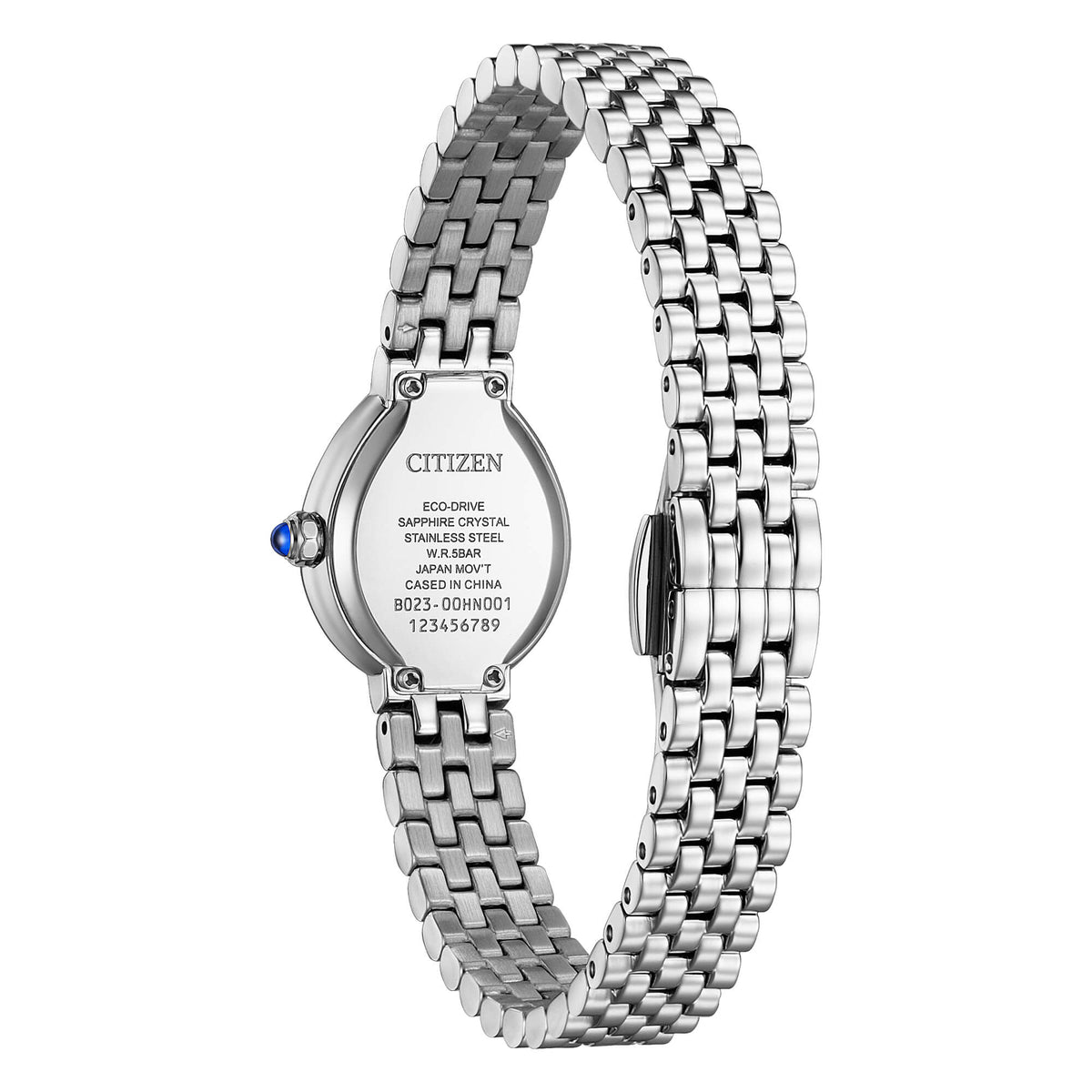 Orologio CITIZEN donna Eco-Drive acciaio  con diamanti EX1540-58L|bonini-gioielli