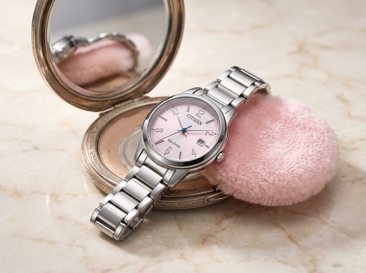 Orologio CITIZEN donna acciaio quadrante rosa FE1241-71Z|bonini-gioielli