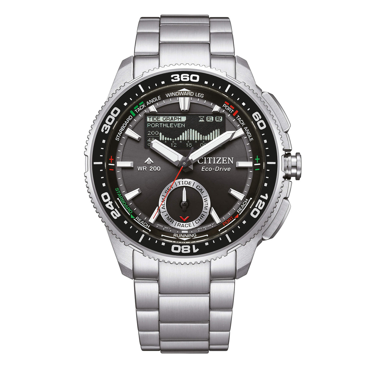 CITIZEN Promaster Eco-Drive New Wave Tracker acciaio JV3001-53E|bonini-gioielli