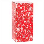 Scatola cartone rossa Clessidra Natalizia Verde con loghi Bagutta