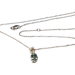 Collana acquamarina e diamanti Marea di Salvini con pendente in gemma blu